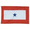 Ss Collectibles Service Star Flag -Nyl-Glo-3 ft. X 5 ft. SS165725